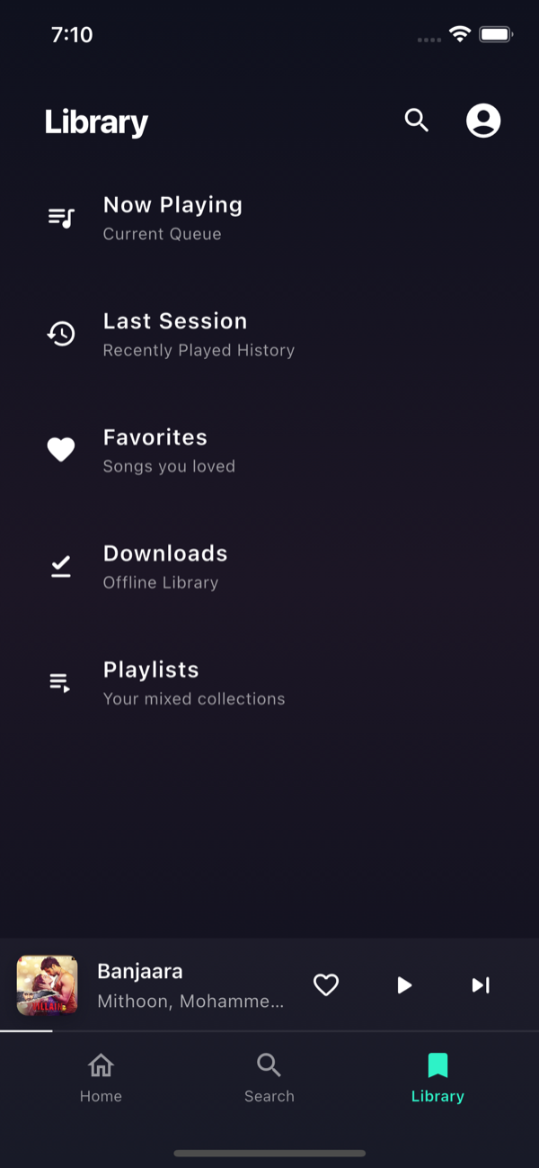 Soul app – Up Next queue